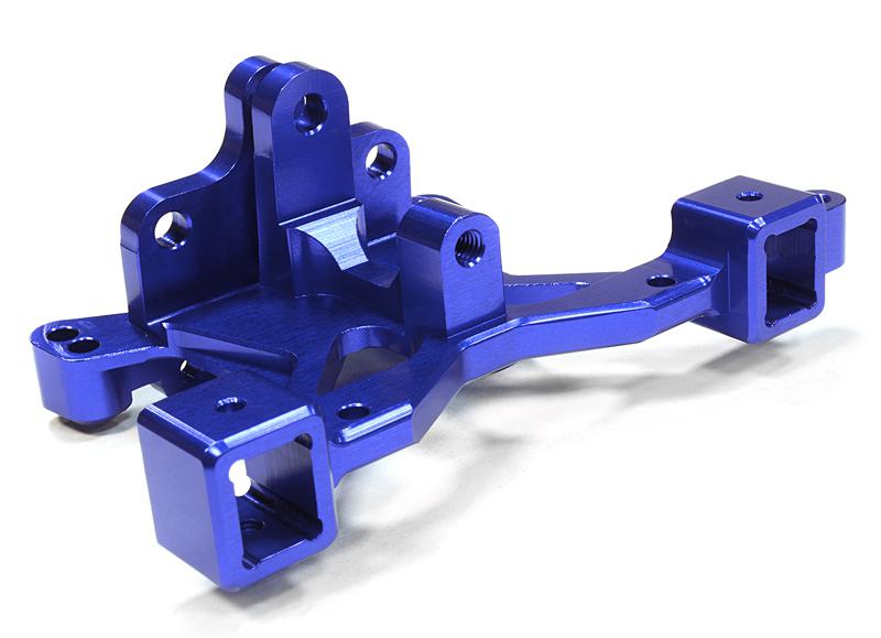 C26198BLUE Billet Machined Rear Body Post Tower & Pin Mount for Traxxas 1/10 Scale Summit - Image 1