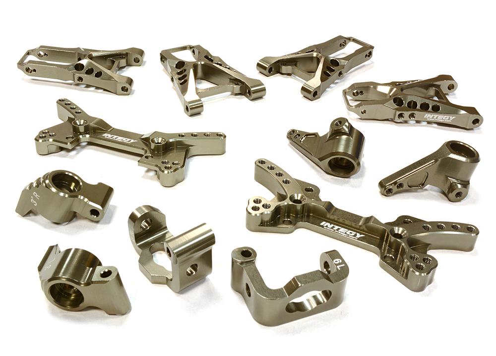 C26202GREY Billet Machined Suspension Kit for HPI 1/10 Sprint 2 On-Road - Image 1