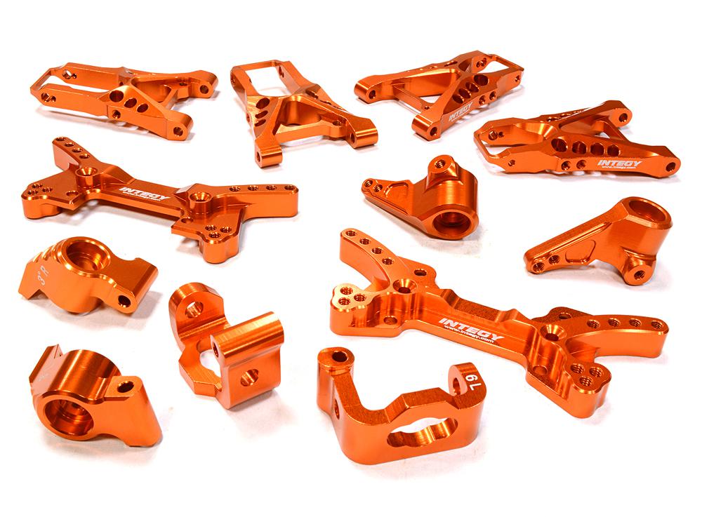 C26202ORANGE Billet Machined Suspension Kit for HPI 1/10 Sprint 2 On-Road - Image 1