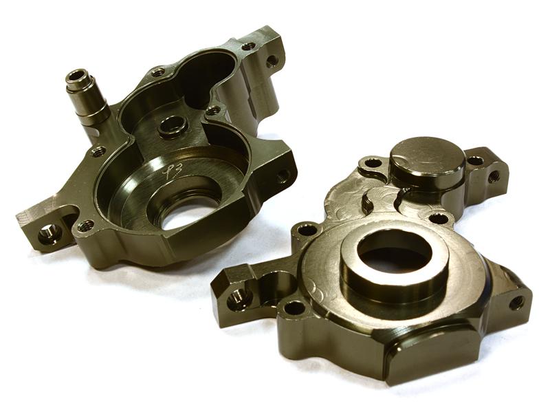 C26203GREY Billet Machined Gearbox Case for Associated RC10B5 Buggy - Image 1