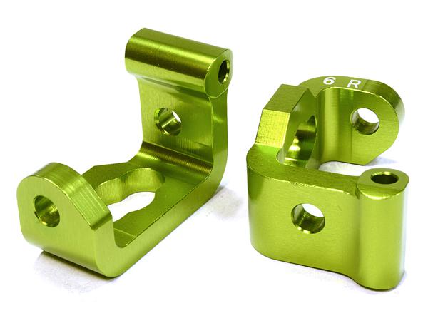 C26205GREEN Billet Machined 6 Degree Front Caster Block C-Hubs for HPI 1/10 Sprint 2 On-Road - Image 1