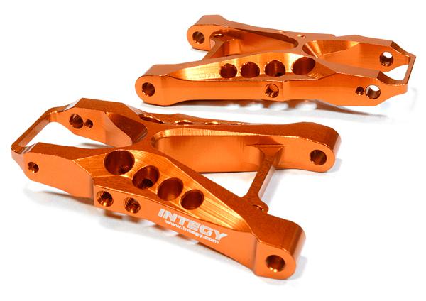 C26207ORANGE Billet Machined Rear Suspension Arms for HPI 1/10 Sprint 2 On-Road - Image 1