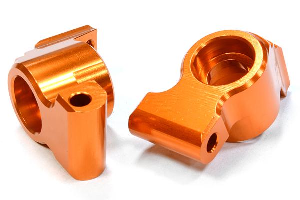 C26208ORANGE Billet Machined 3 Degree Rear Hub Carriers for HPI 1/10 Sprint 2 On-Road - Image 1