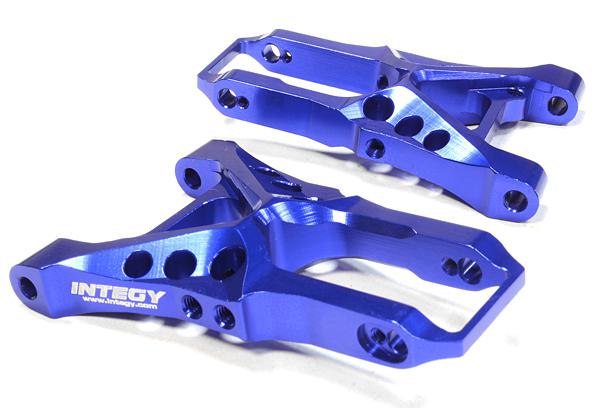 C26210BLUE Billet Machined Front Suspension Arms for HPI 1/10 Sprint 2 On-Road - Image 1