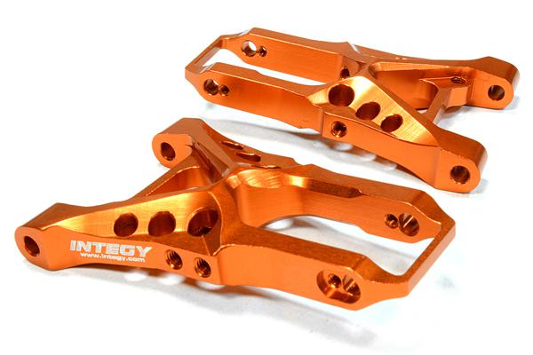 C26210ORANGE Billet Machined Front Suspension Arms for HPI 1/10 Sprint 2 On-Road - Image 1
