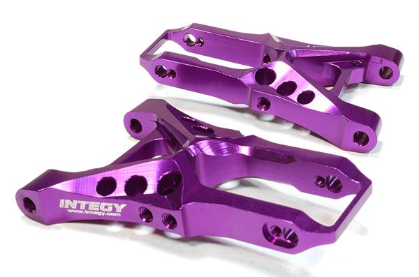 C26210PURPLE Billet Machined Front Suspension Arms for HPI 1/10 Sprint 2 On-Road - Image 1