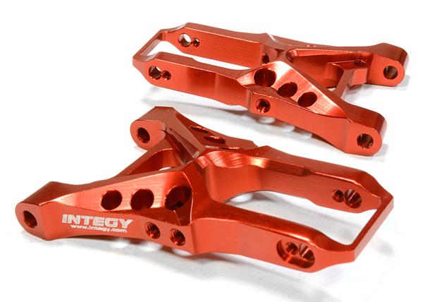 C26210RED Billet Machined Front Suspension Arms for HPI 1/10 Sprint 2 On-Road - Image 1