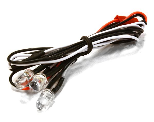 C26212 5mm LED White(3) for 1/10 SCX-10, Scale Crawler, Off-Road, On-Road Drift & TC - Image 1