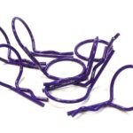 Color Bent-Up Body Clips (8) for 1/10 Scale RC Cars & Trucks (LxW=26x16mm)