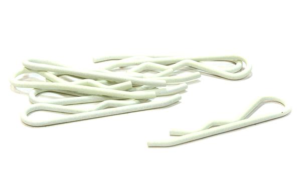 C26256 Night Glow Bent-Up Body Clips (8) for 1/5 & 1/4 Sizes Vehicles(LxW=46x11mm) - Image 1