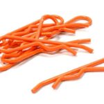 Florescent Color Bent-Up Body Clips (8) for 1/5 & 1/4 Size Vehicles(LxW=46x11mm)