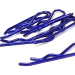 Anodized Color Bent-Up Body Clips (8) for 1/5 & 1/4 Size Vehicles(LxW=46x11mm)