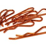 Anodized Color Bent-Up Body Clips (8) for 1/5 & 1/4 Size Vehicles(LxW=46x11mm)