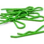 Color Bent-Up Body Clips (8) for 1/5 & 1/4 Size Vehicles(LxW=46x11mm)