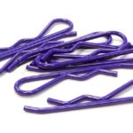 Color Bent-Up Body Clips (8) for 1/5 & 1/4 Size Vehicles(LxW=46x11mm)