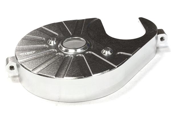 C26267SILVER Billet Machined Spur Gear Cover for Axial 1/10 Yeti Rock Racer - Image 1