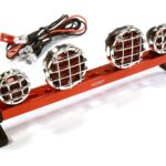 Billet Machined T6 Realistic Roof Top Red Color Spot Light (4) w/ LED