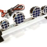 Billet Machined T6 Realistic Roof Top Blue Color Spot Light (4) w/ LED