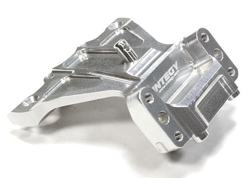 C26291SILVER Billet Machined Silver Front Bulkhead for Associated RC10B5 & B5M (ASC90003) - Image 1