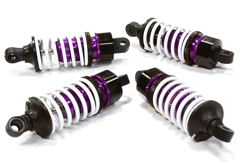 C26292PURPLE Billet Machined Shock Set for HPI 1/10 Sprint 2 On-Road - Image 1