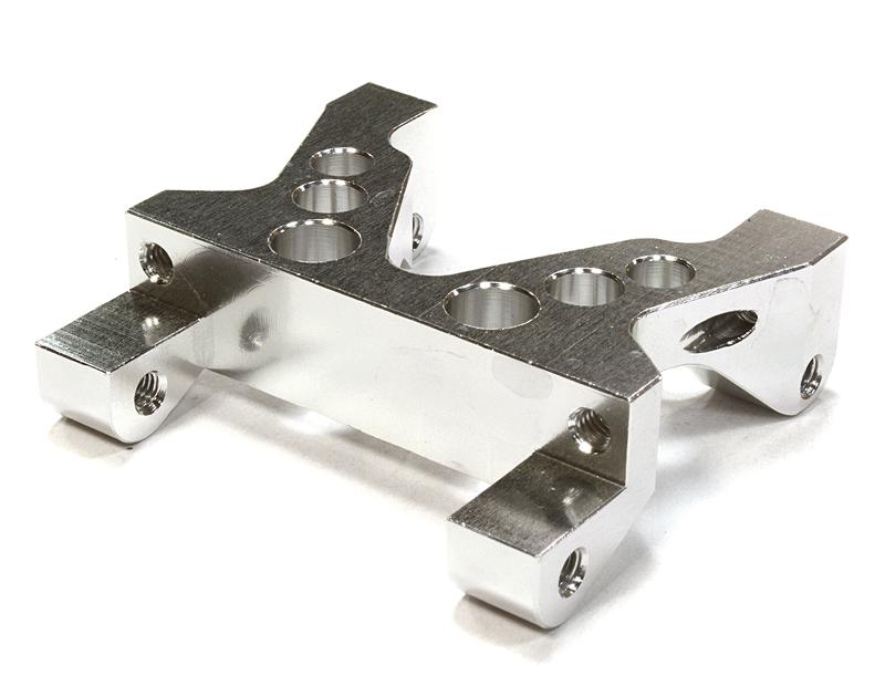 C26302SILVER Billet Machined Center Bracket Mount for HPI 1/10 Sprint 2 On-Road - Image 1