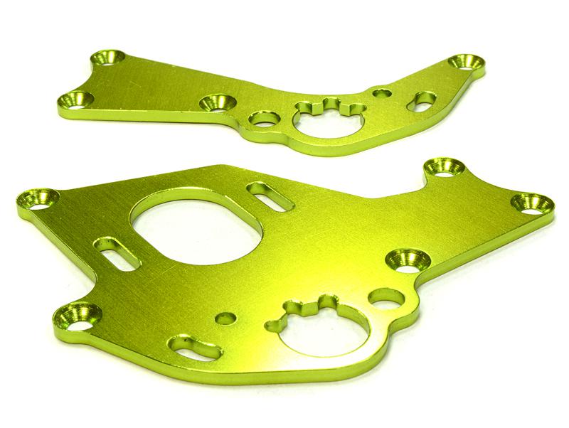 C26303GREEN Billet Machined Motor Mount Plates for HPI 1/10 Sprint 2 On-Road - Image 1
