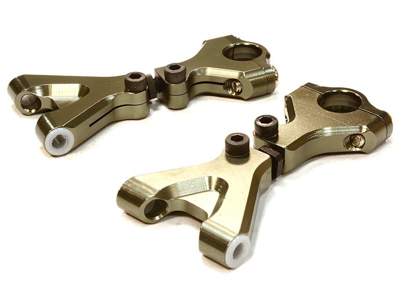 C26310GREY Billet Machined Upper Arm for HPI 1/10 Scale E10 On-Road - Image 1