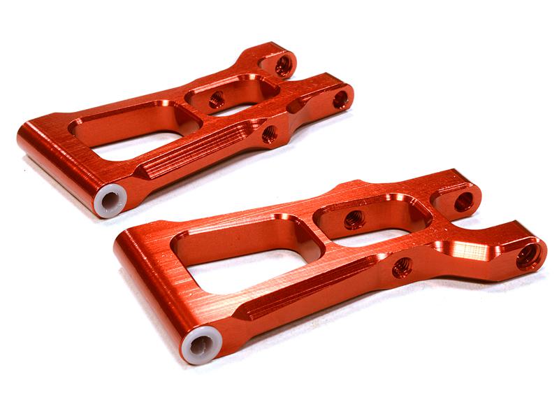 C26311RED Billet Machined Rear Lower Arm for HPI 1/10 Scale E10 On-Road - Image 1