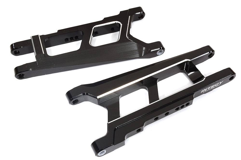 C26312BLACK Black Billet Machined T3 Lower Suspension Arms for 1/10 RC Stampede & Slash 3655 - Image 1