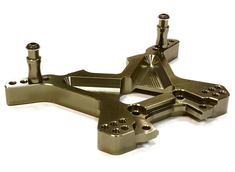 C26316GREY Billet Machined T3 Rear Shock Tower for 1/10 Stampede 4X4 & Slash 4X4 6838 - Image 1