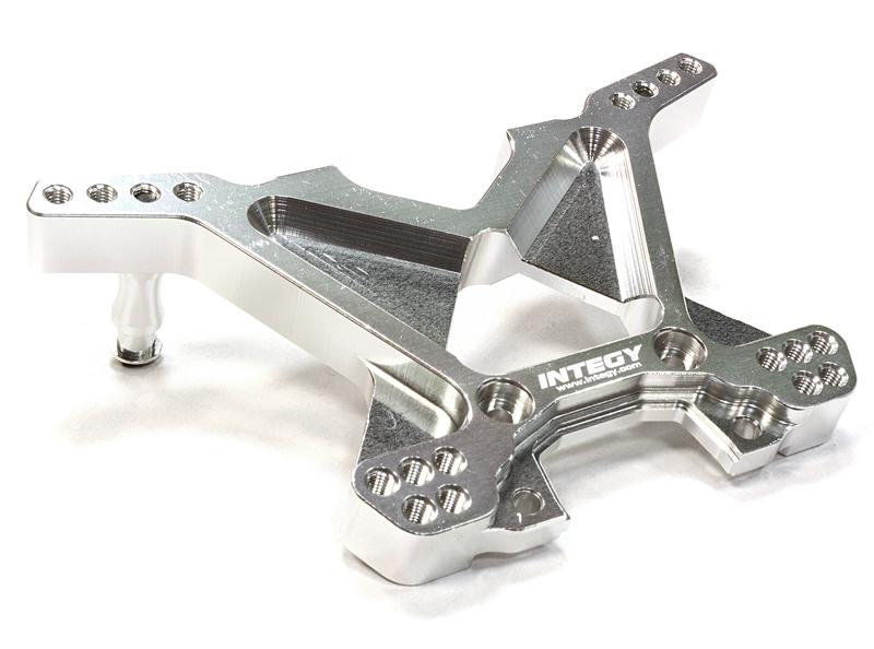 C26316SILVER Billet Machined T3 Rear Shock Tower for 1/10 Stampede 4X4 & Slash 4X4 6838 - Image 1