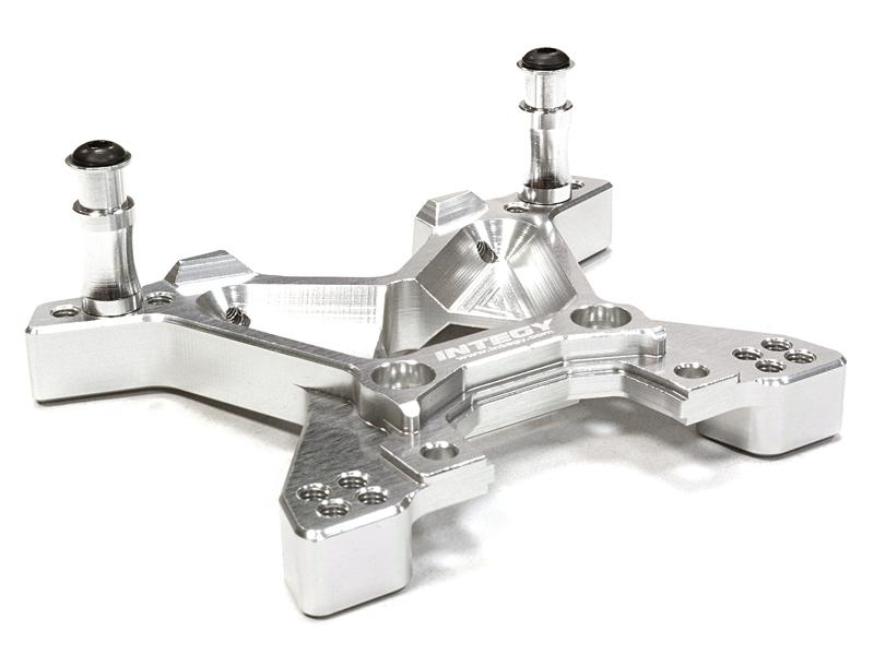 C26317SILVER Billet Machined T3 Front Shock Tower for 1/10 Stampede 4X4 & Slash 4X4 6839 - Image 1