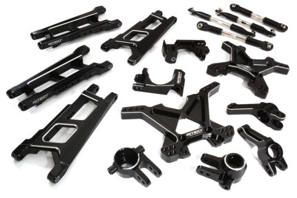Black Billet Machined Suspension Upgrade Kit for 1/10 Stampede 4X4 & Slash 4X4
