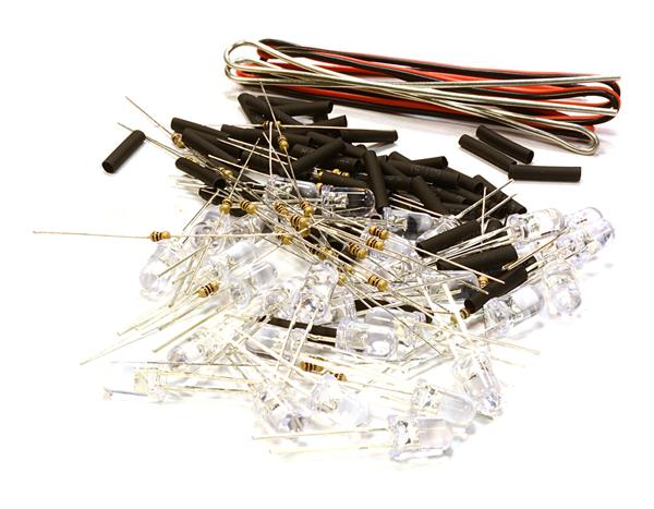 C26330BLUE 5mm LED Light Assorted Kit DIY LEDs Set for Scale Model - Image 1