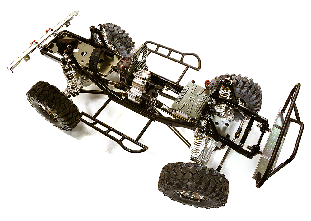 C26336SILVER Billet Machined 1/10 Twin Motor TR290 Trail Roller Off-Road Scale Crawler ARTR - Image 1