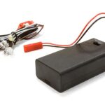 Plastic Battery Box w/ 5pcs 5mm Size LED Light