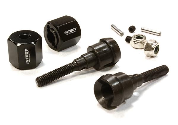 C26353BLACK Billet Machined Wide Track Front Conversion for Tamiya CC01 - Image 1