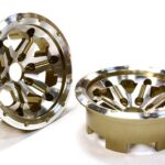 Billet Machined 6 Spoke Outside Half Wheel (2) for 1/10 Axial Yeti Rock Racer