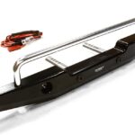 Realistic Metal Rear Bumper with LED for Axial SCX-10 43mm Mount