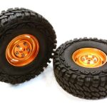 Composite 4L Type 1.9 Size Wheel & Tire (2) for 1/10 Scale Crawler (O.D.=113mm)