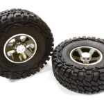 Billet Machined S5 Spoke 1.9 Wheel & Tire Set (2) for Scale Crawler (O.D.=113mm)