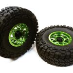 Billet Machined B9 Spoke 1.9 Wheel & Tire Set (2) for Scale Crawler (O.D.=113mm)