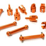 Billet Machined Alloy Dog Bone (4) for HPI 1/10 Scale E10 On-Road