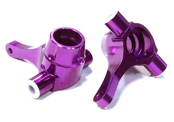 C26389PURPLE Billet Machined Hub Carriers for HPI 1/10 Scale Crawler King - Image 1