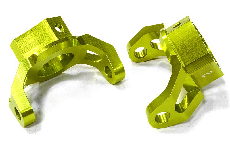 C26392GREEN Billet Machined Caster Blocks for HPI 1/10 Scale Crawler King - Image 1