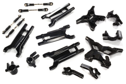 Black Billet Machined Suspension Upgrade Kit for Traxxas 1/10 Scale Slash 4X4