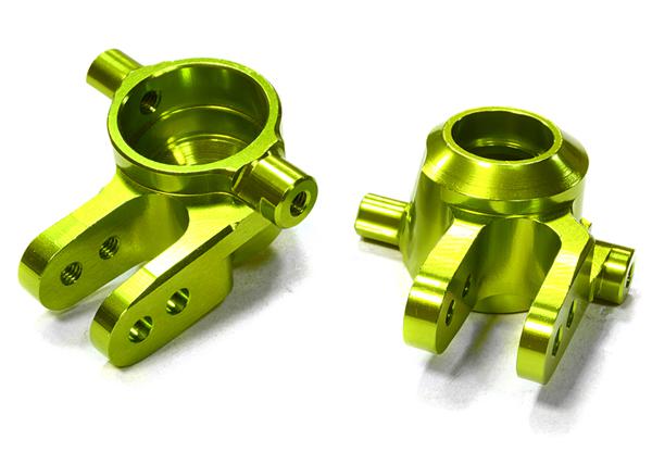 C26400GREEN Billet Machined Steering Knuckles for Traxxas 1/10 Slash 4X4 & Rustler 4X4 6837 - Image 1