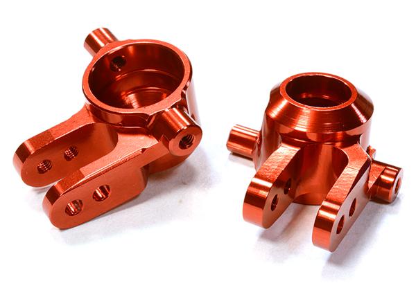 C26400RED Billet Machined Steering Knuckles for Traxxas 1/10 Slash 4X4 & Rustler 4X4 6837 - Image 1