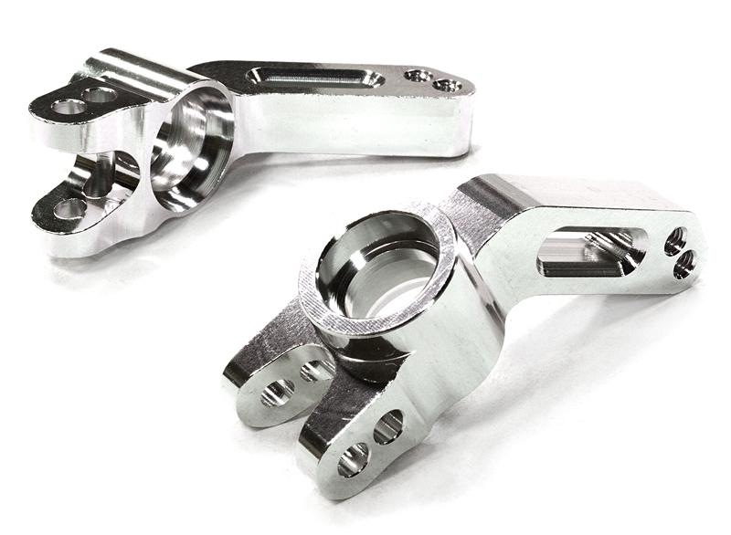 C26401SILVER Billet Machined Rear Hub Carriers for Traxxas 1/10 Slash 4X4 & Rustler 4X4 1952 - Image 1
