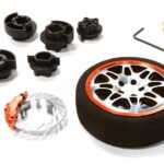 Dual 8 Spoke Steering Wheel Set for Most HPI, Futaba, Airtronics, Hitec & KO